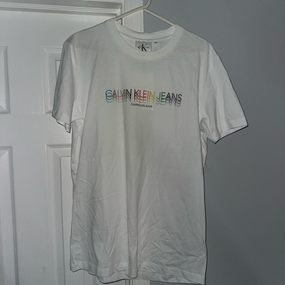 Calvin Klein Pride White Tee Shirt Size XXL NWT